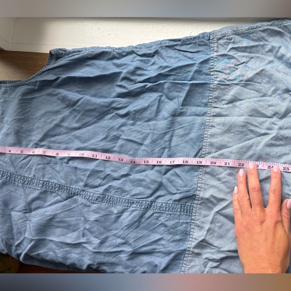 J.JILL Denim womens two toned baggy fit tank size XL petite - Picture 5 of 7